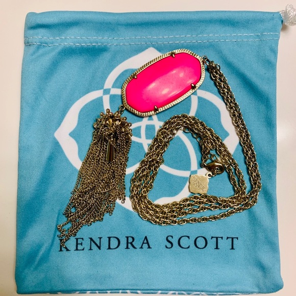Kendra Scott Rayne Necklace - Hot Pink - Picture 1 of 2